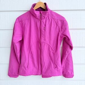 Double Diamond Floral Ski Jacket Women S Raspberry Pink Faux Fur Lined